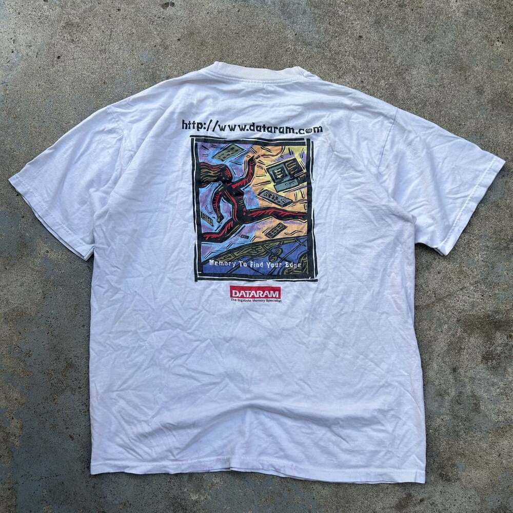 Vintage 90s Dataram Art Shirt Abstract